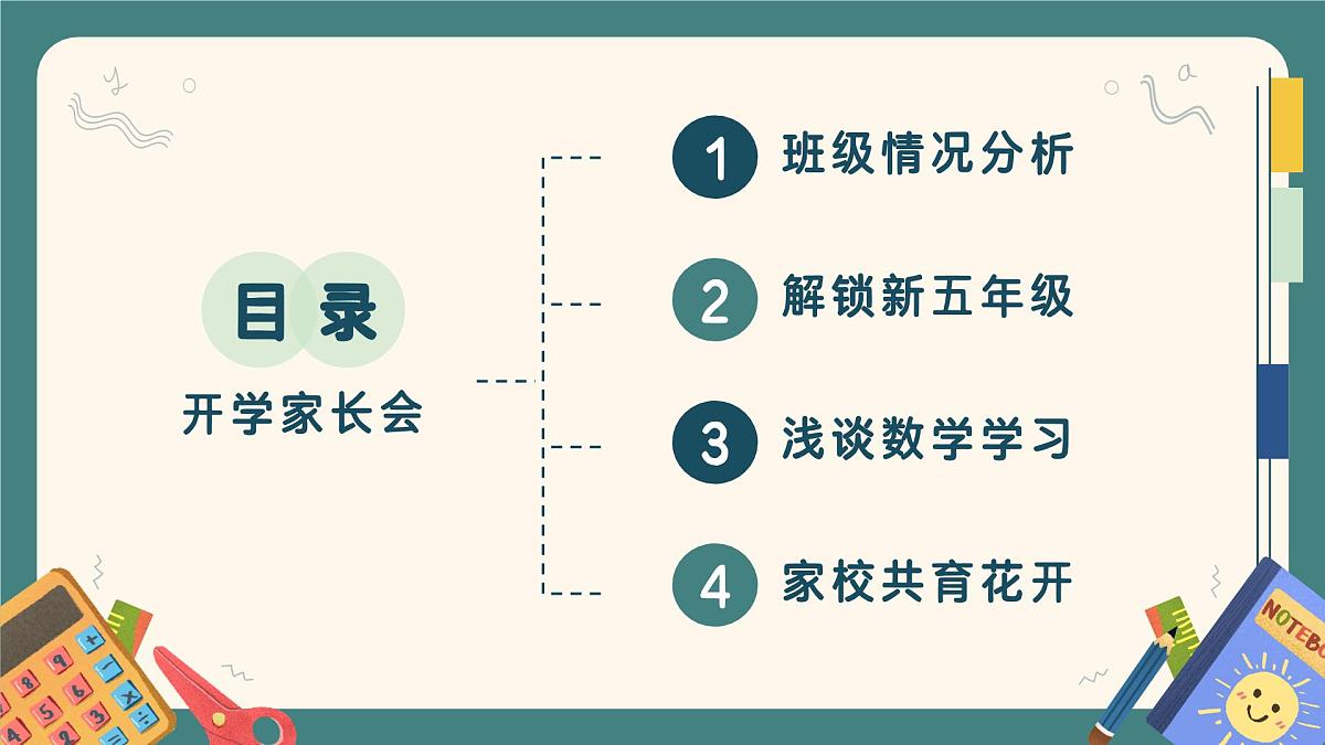 黄冈市黄梅县小池镇中心小学-共育花开奔赴美好-五年级上期秋季开学第一课家长会【课件】第3页