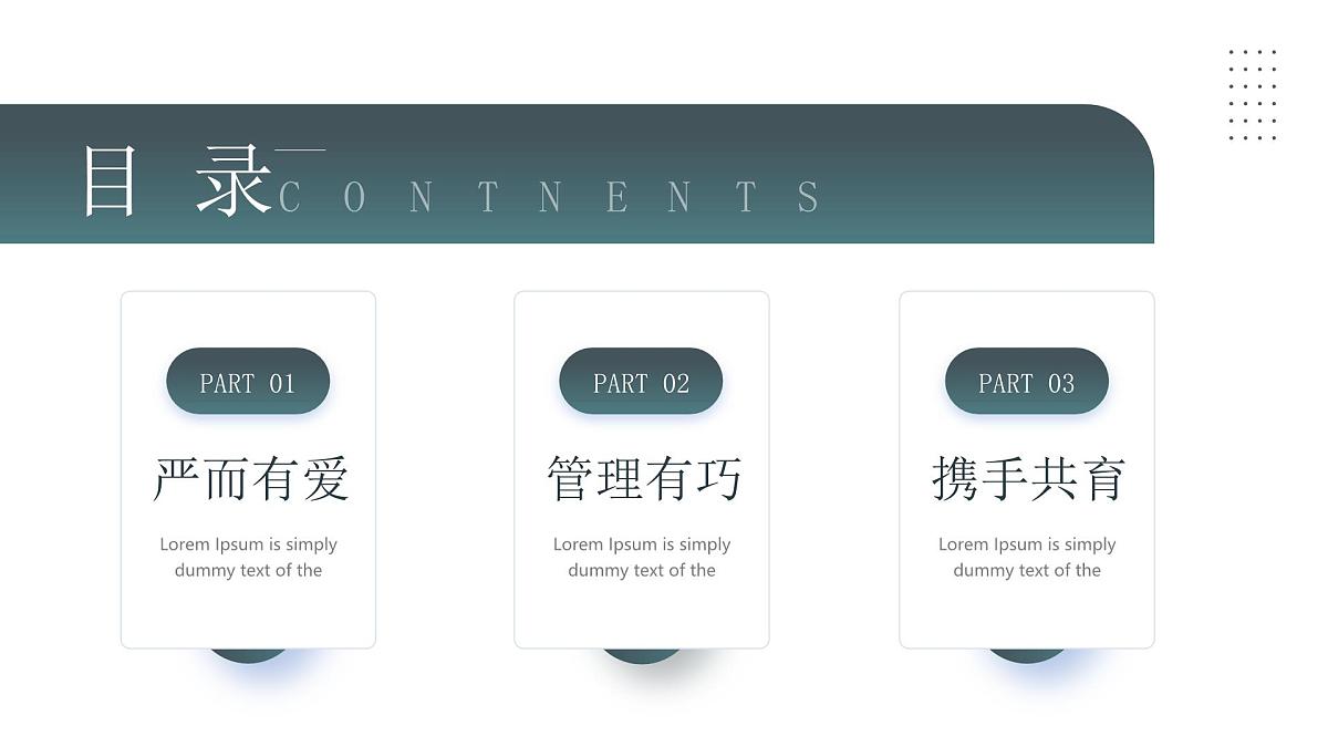 蓝灰简约班主任经验交流 课件第3页