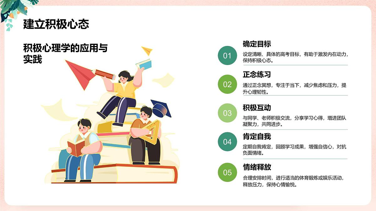 绿色小清新高考作息班会 课件第8页