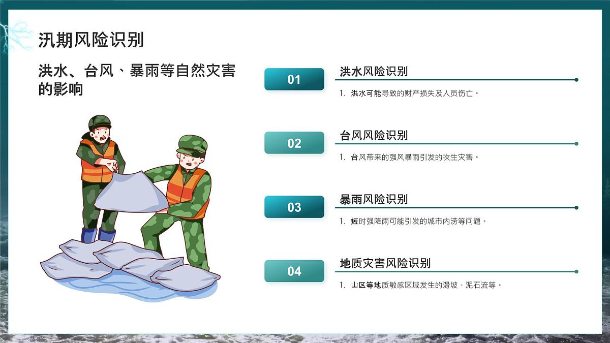 绿色简约防汛安全教育 课件第4页