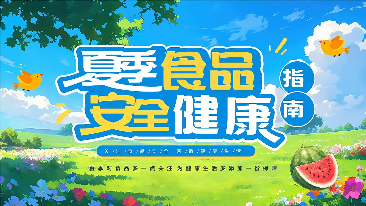 夏季食品安全健康指南课件第1页