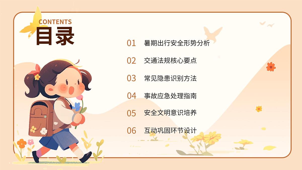 道路千万条，安全第一条：暑期出行交通安全主题班会课件第2页