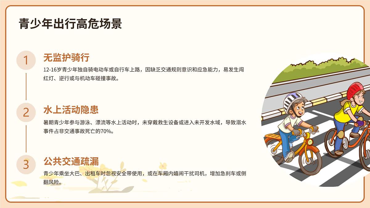 道路千万条，安全第一条：暑期出行交通安全主题班会课件第6页