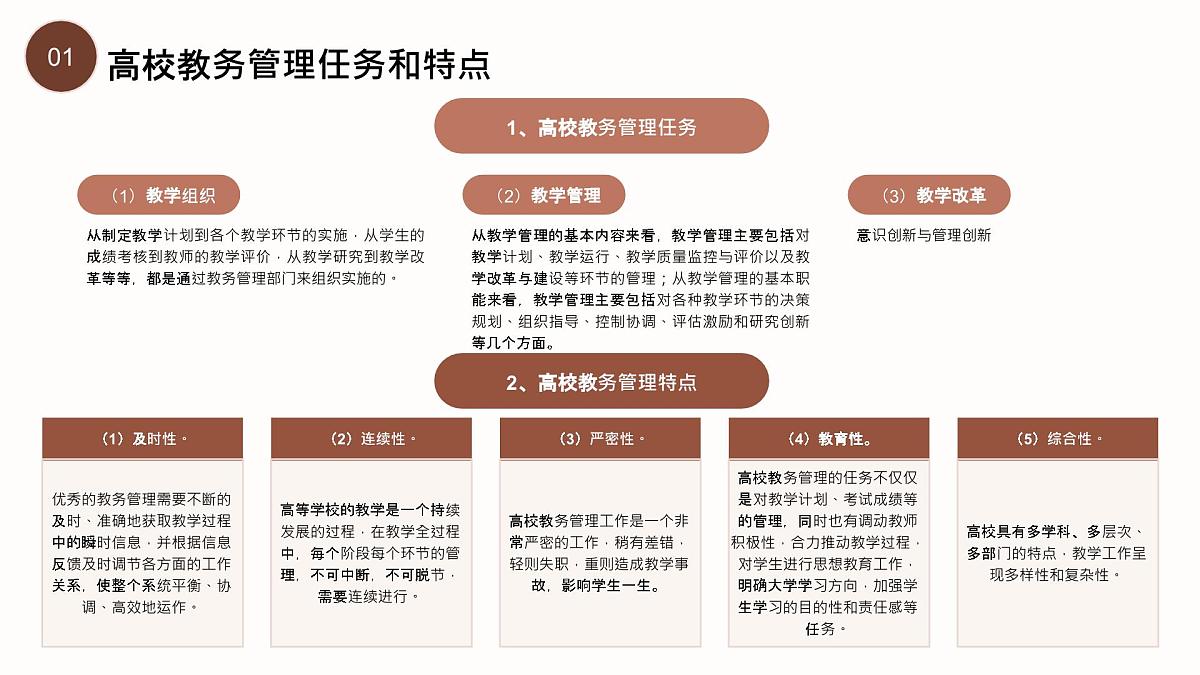 棕色简约教学管理培训 课件第5页