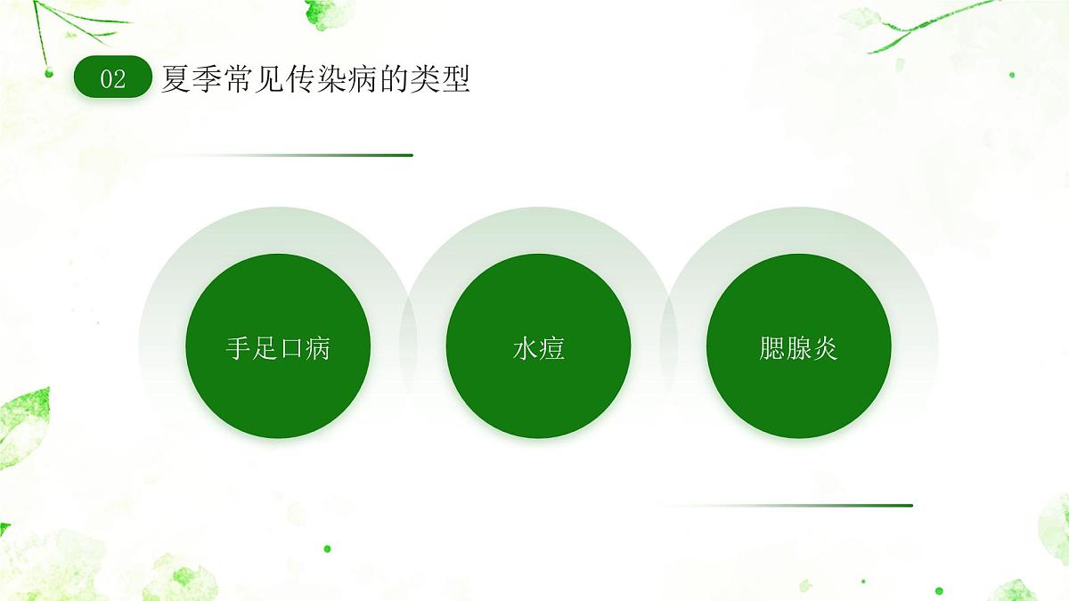 绿色卡通风夏季传染病预防课件第6页