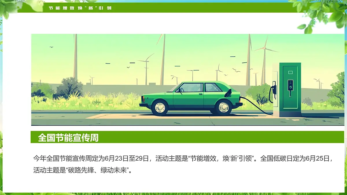 绿色清新风节能增效焕新引领课件第4页