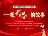 紅色黨政風(fēng)一根燈芯的故事課件