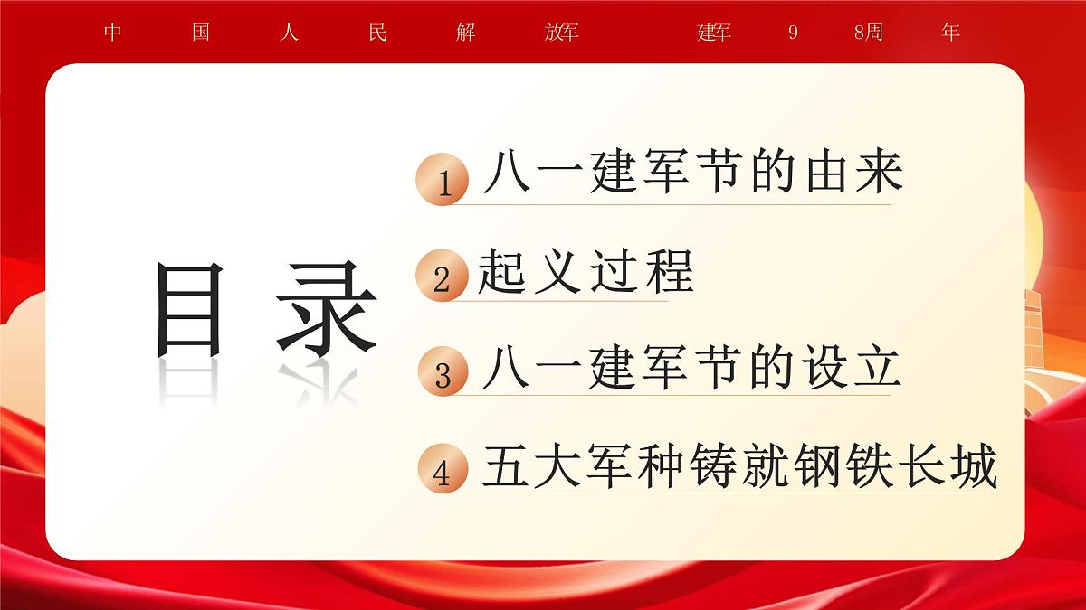 红色军魂永驻八一建军节 课件第3页