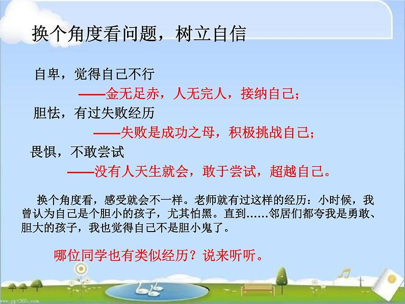 主题班会：告诉自己我能行PPT课件07