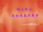 主题班会：树立信心我的未来不是梦