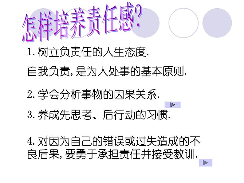 主题班会课件：做一个有责任感的人08