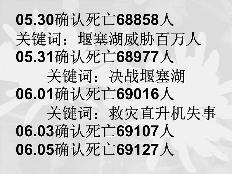 为了忘却的纪念——汶川地震周年祭 课件07