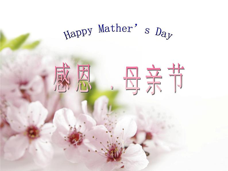 主题班会：感恩母亲节PPT01