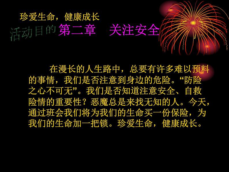 校园安全主题班会课件：生命诚可贵，安全大于天03