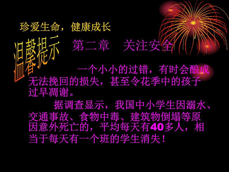 校园安全主题班会课件：生命诚可贵，安全大于天04