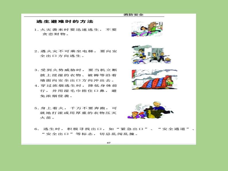 2021年四年级消防安全主题班会PPT课件： 火灾的逃生自救08