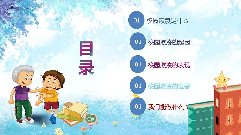 中小学生校园安主题班会：杜绝校园欺凌 打造平安校园 PPT02