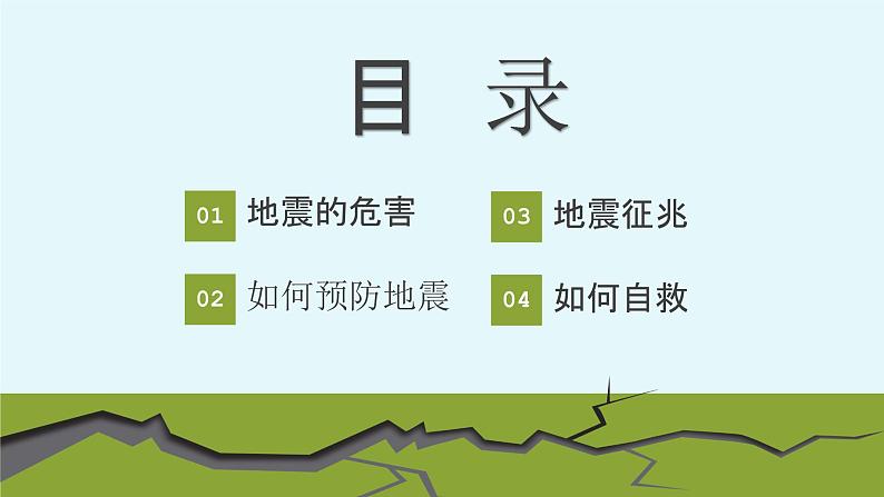 【精品PPT】中小学安全主题班会 《防灾减灾》——地震02