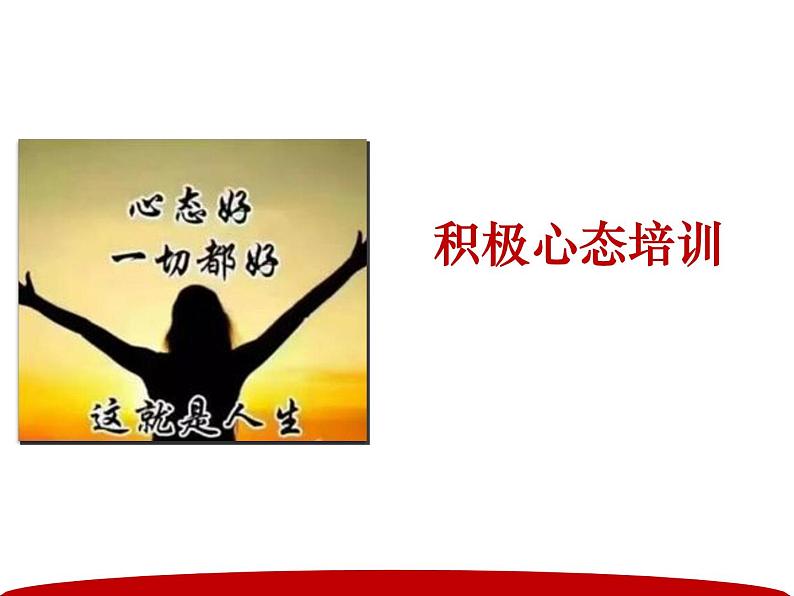 湖南省汉寿县三中九年级百日誓师班会课件——积极心态培训第1页