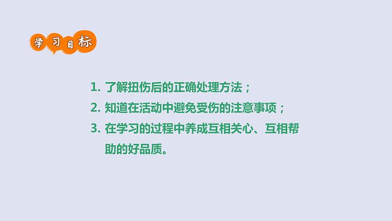 通用版一年级主题班会——扭伤后怎么办  课件（30张PPT）第2页