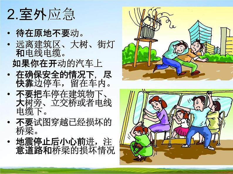 通用版主题班会《防地震安全教育》精品教学课件PPT优秀课件5第7页
