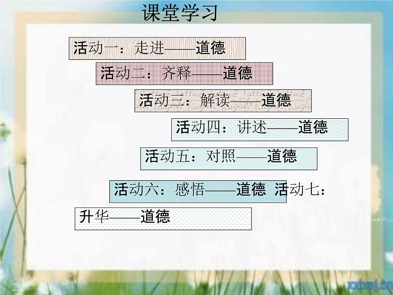 中学主题班会《弘扬传统美德》精品教学课件PPT优秀课件02