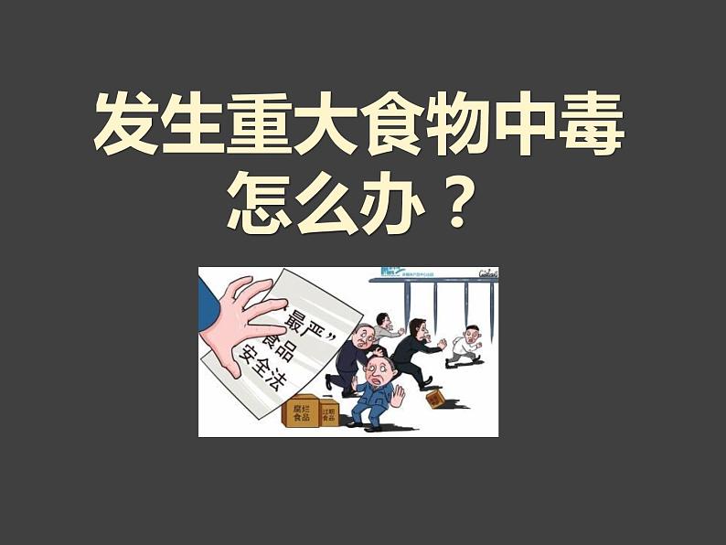 发生食物中毒怎么办？ 课件01