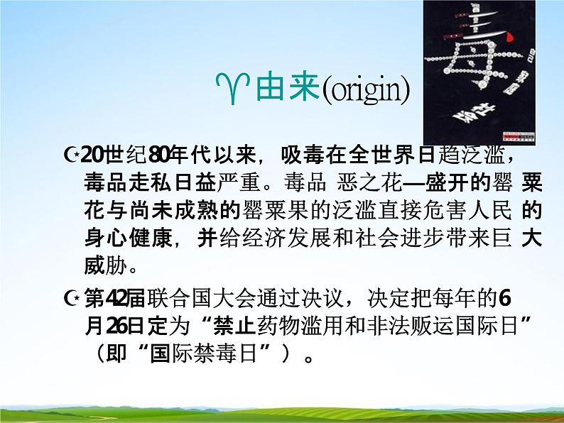 通用版主题班会《国际禁毒日》精品教学课件PPT优秀课件505