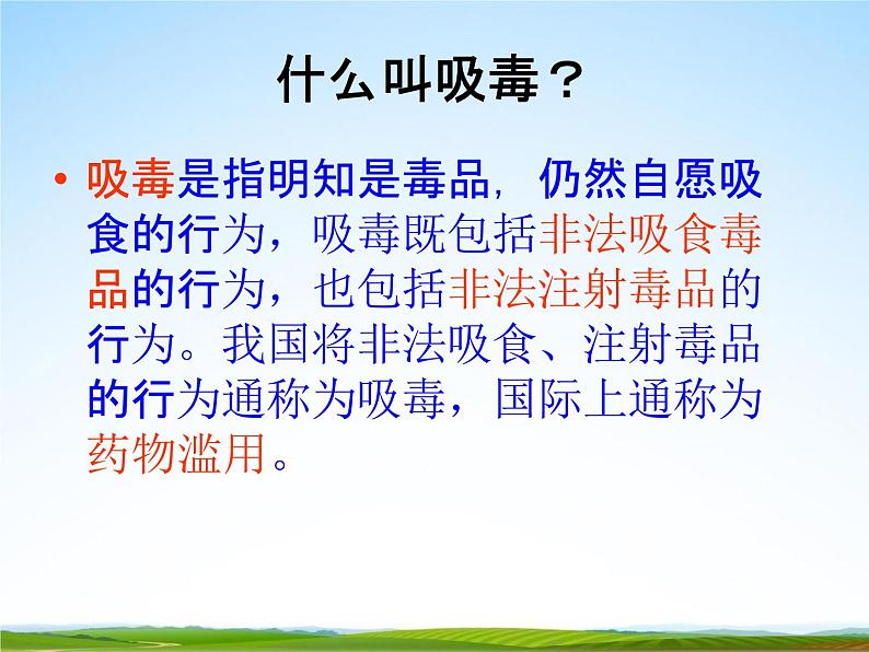 通用版主题班会《国际禁毒日》精品教学课件PPT优秀课件9第5页