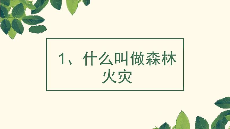 森林防火主题班会PPT教学课件04