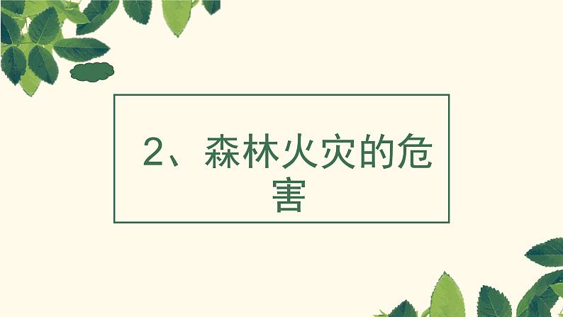 森林防火主题班会PPT教学课件06