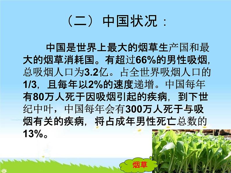 通用版主题班会《世界无烟日：远离烟草、毒品》精品教学课件PPT优秀课件07