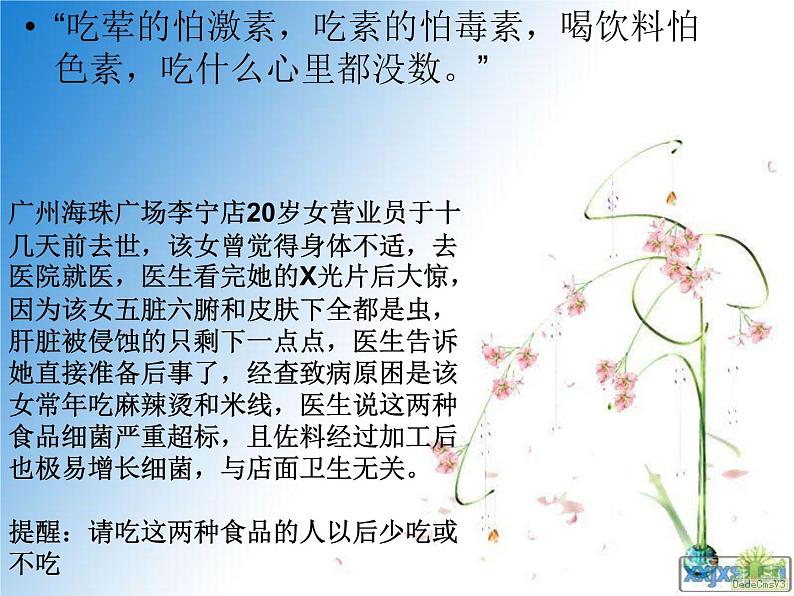 食品安全班会课件04