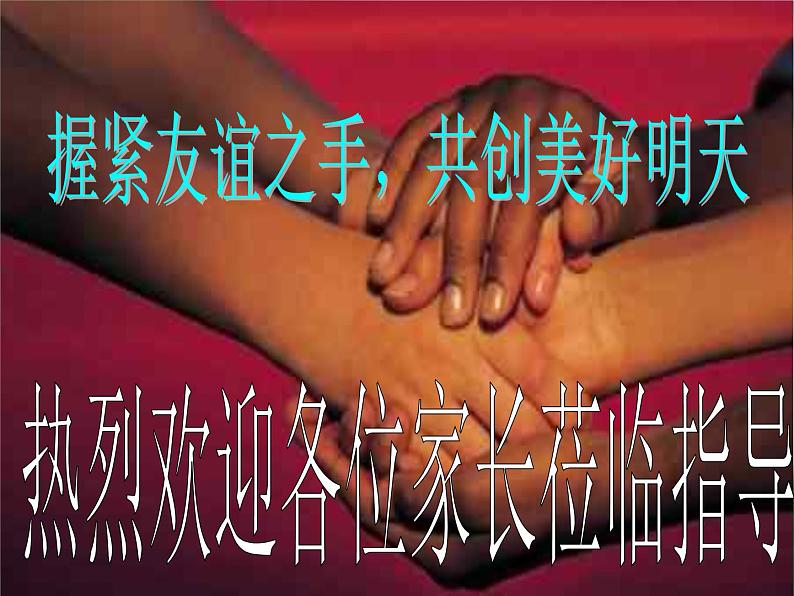 握紧友谊之手共创美好明天 课件01