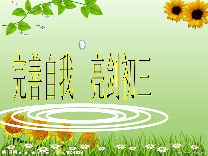 完善自我  亮剑初三第1页