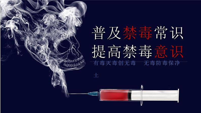 普及禁毒常识，提高禁毒意识—主题班会课件01