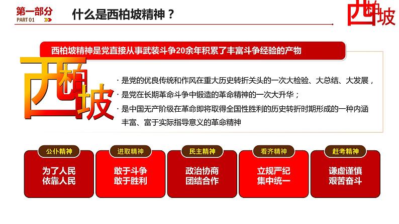 西柏坡精神永葆党的先进性纯洁性党史党课—主题班会课件05