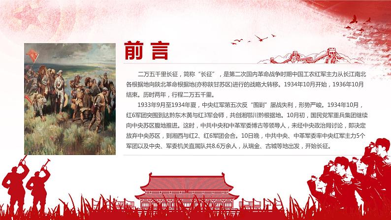 学习长征精神—主题班会课件02