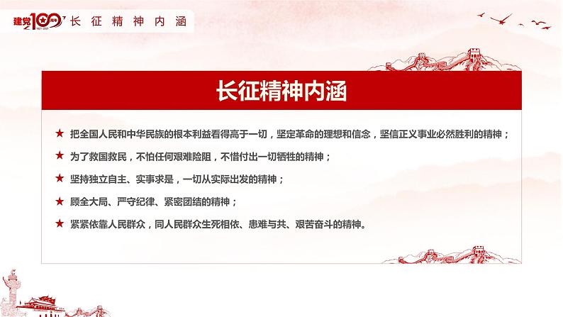 学习长征精神—主题班会课件05