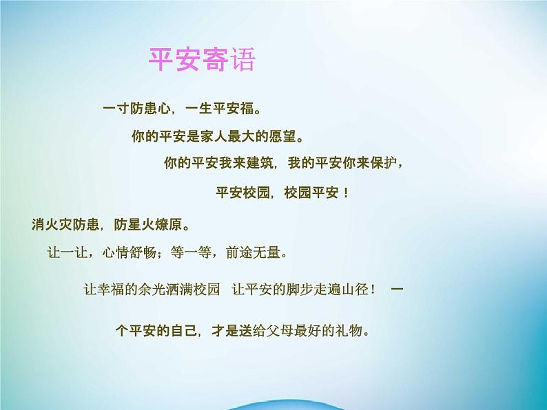 小学主题班会《校园安全教育》教学课件第5页