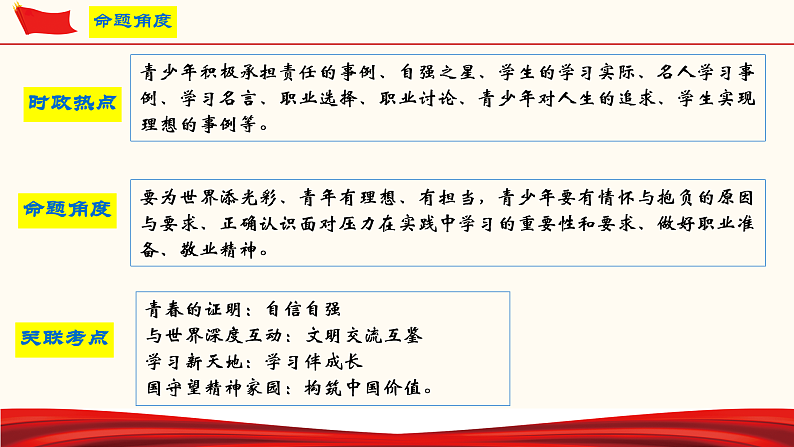 第三单元 走向未来的少年（课件）-人教部编版道德与法治九年级下册第3页
