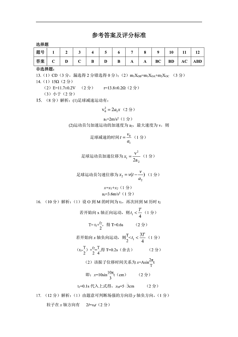 2019-2020学年湖北省孝感市重点高中联考协作体高二下学期联合考试物理试题 PDF版01