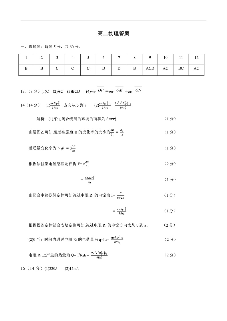 2020-2021学年河南省开封市五县联考高二下学期月考物理试题 PDF版01