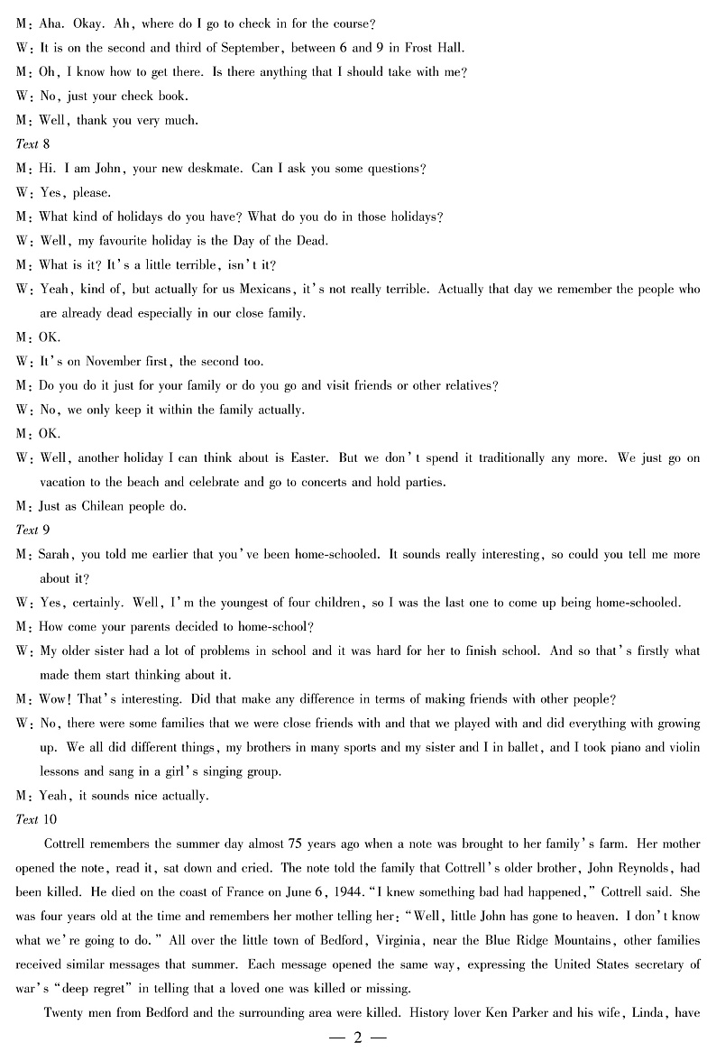 河南省十所名校2021-2022学年高一上学期期中联合测试英语试卷扫描版含答案02