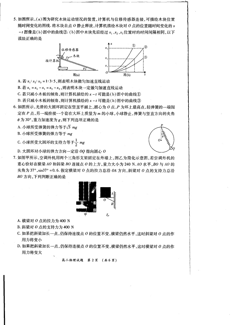 2020-2021学年河南省洛阳市豫西名校高二下学期期末联考物理试题 pdf版02