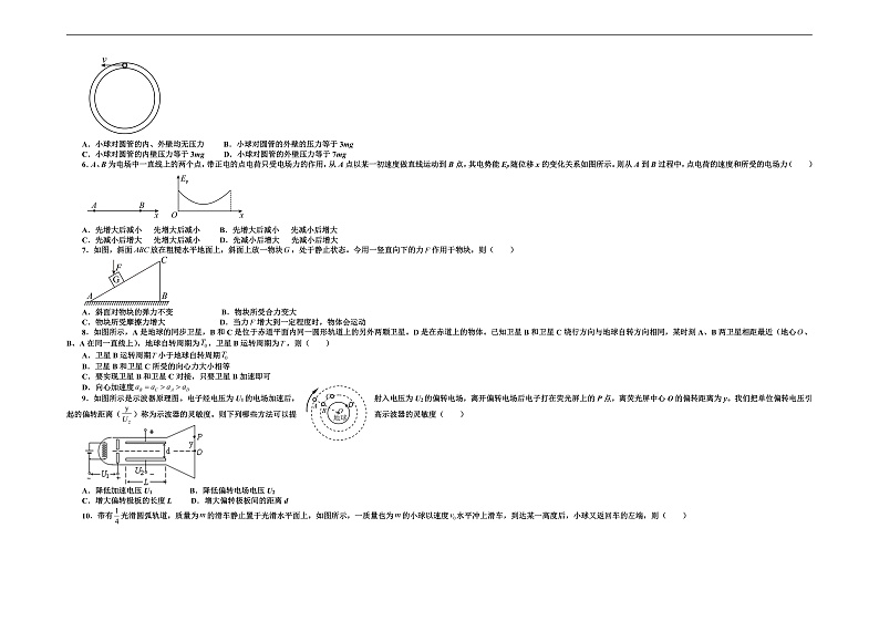 辽宁省辽东南协作体2022届高三上学期期中考试物理（B卷）试题第2页