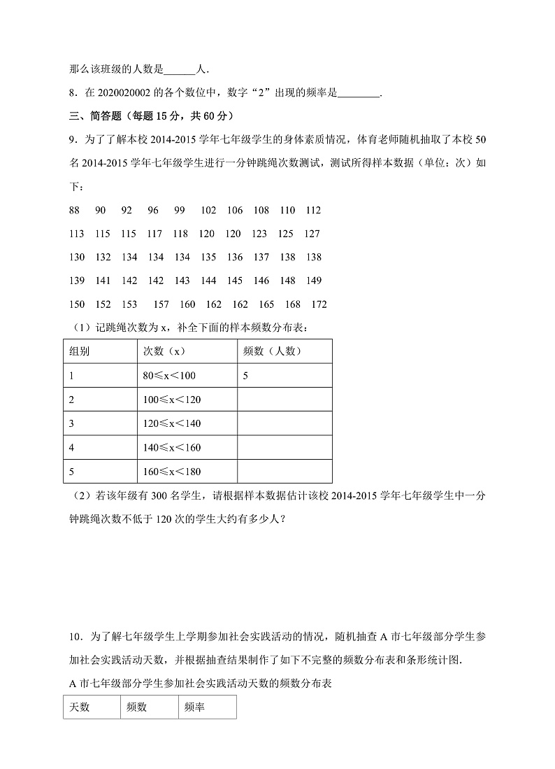 6.4《频数与频率》（第2课时）（课件+教案+学案+同步练习）02