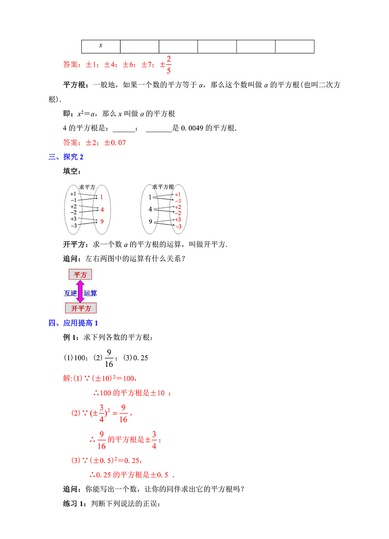 第5课《平方根》（第2课时）（课件+教案+学案+练习）02