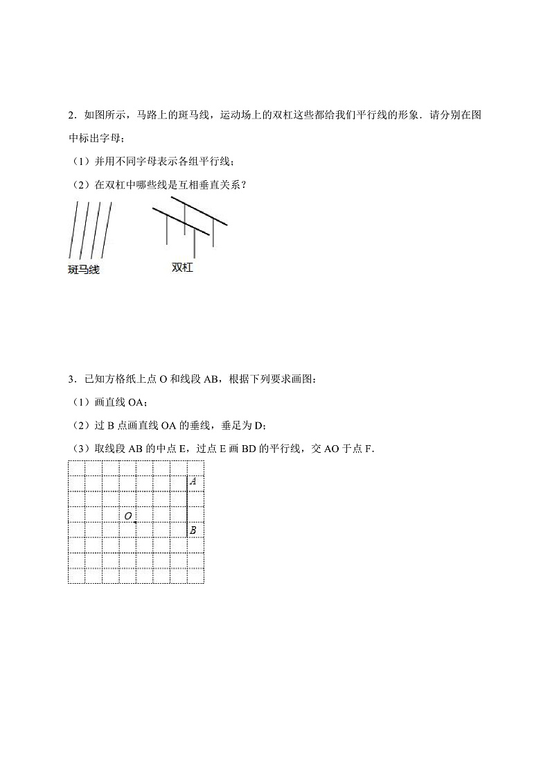 1.1《平行线》同步练习第3页