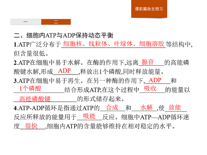 3.1 ATP是细胞内的“能量通货”-课件浙科版（2019）高中生物必修一第6页